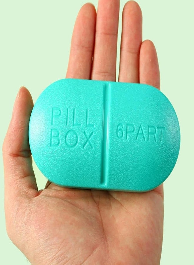 PRAMANTA 6 Part/Slots Pill Box Medicine Storage Organizer | Portable Mini Travel Pill Storage Box, Small Pill Cases & Splitters/Organizers (1Pcs) - Image 5